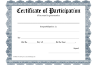 Free Printable Award Certificate Template - Bing Images intended for Free Templates For Certificates Of Participation