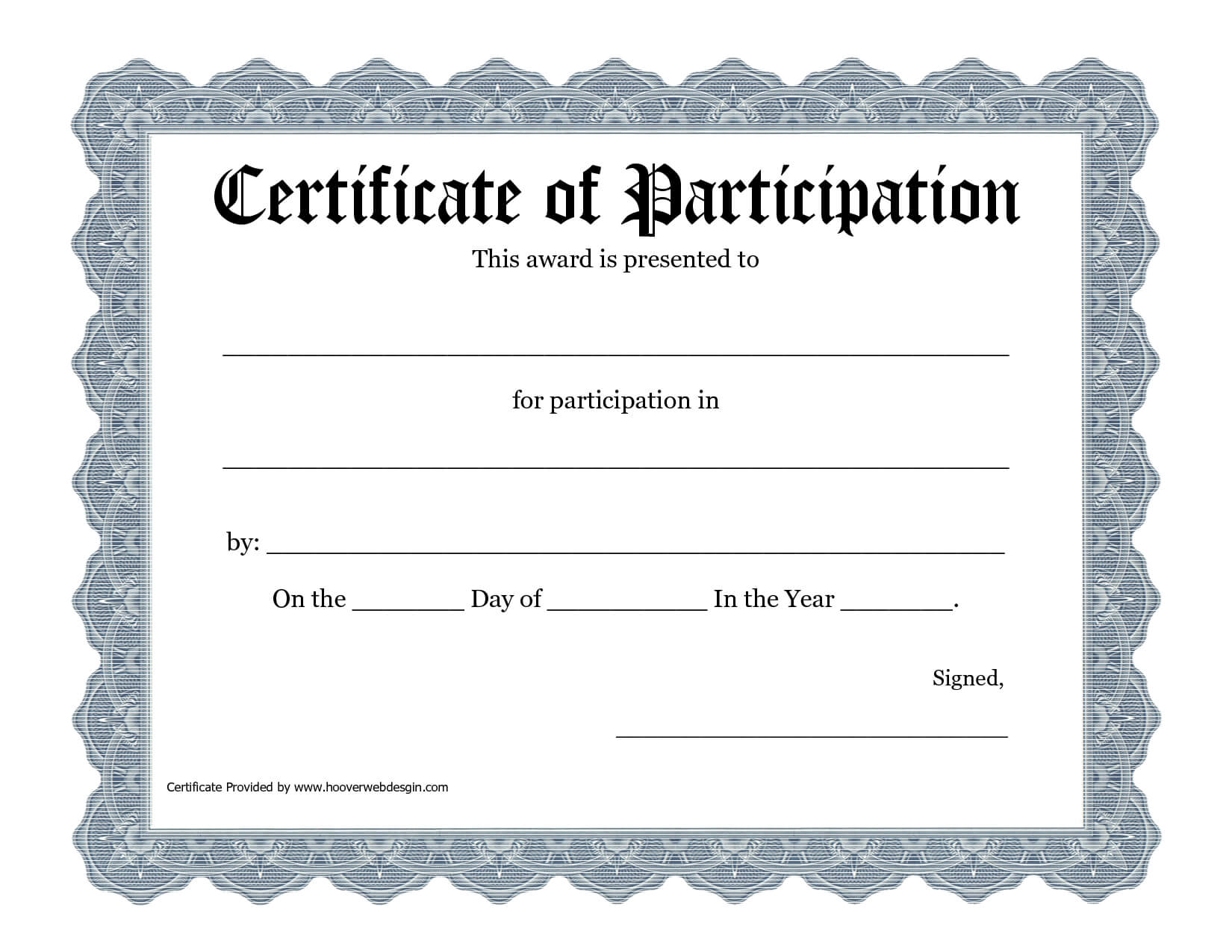 Free Printable Award Certificate Template - Bing Images Throughout Certification Of Participation Free Template