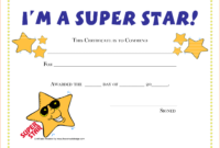 Free Printable Award Certificates | New Calendar Template pertaining to Star Of The Week Certificate Template
