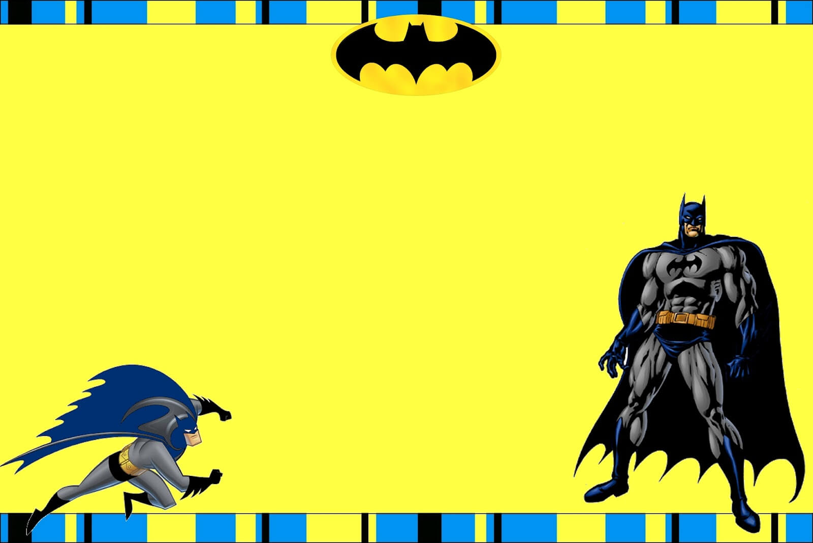 Free Printable Batman Birthday Invitations Within Batman Birthday Card Template