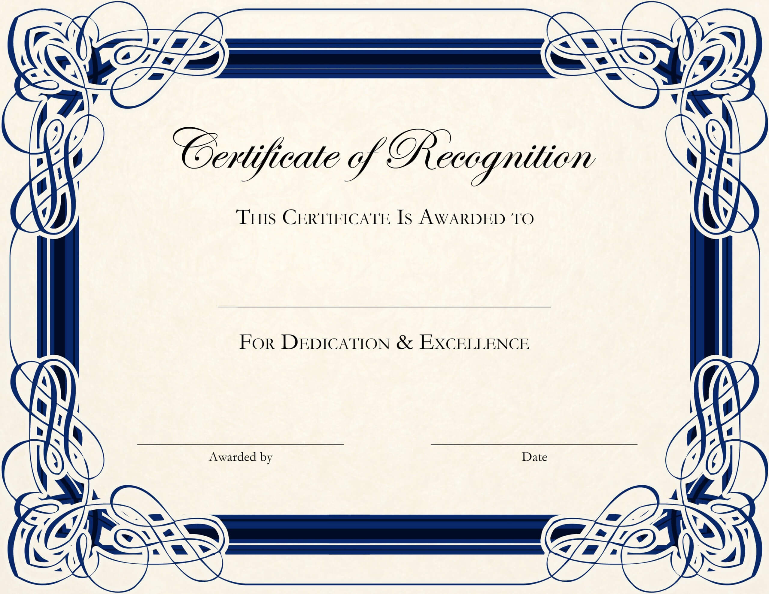 Free Printable Certificate Templates For Teachers With Certificate Of Completion Template Free Printable