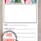 Free Printable Christmas Thank You Note For Kids Intended For Christmas Thank You Card Templates Free