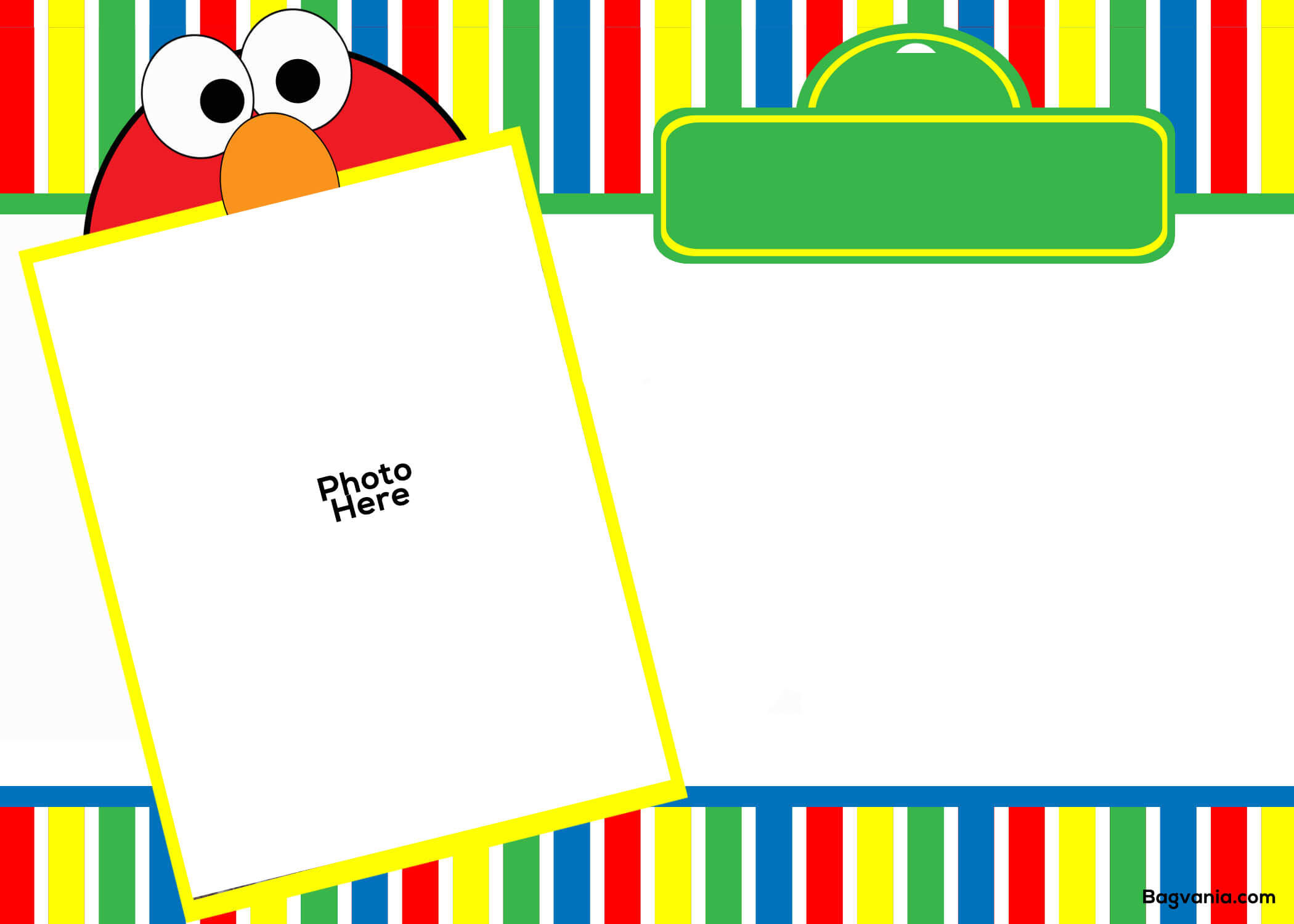 Free Printable Elmo Birthday Invitations – Bagvania Inside Elmo Birthday Card Template