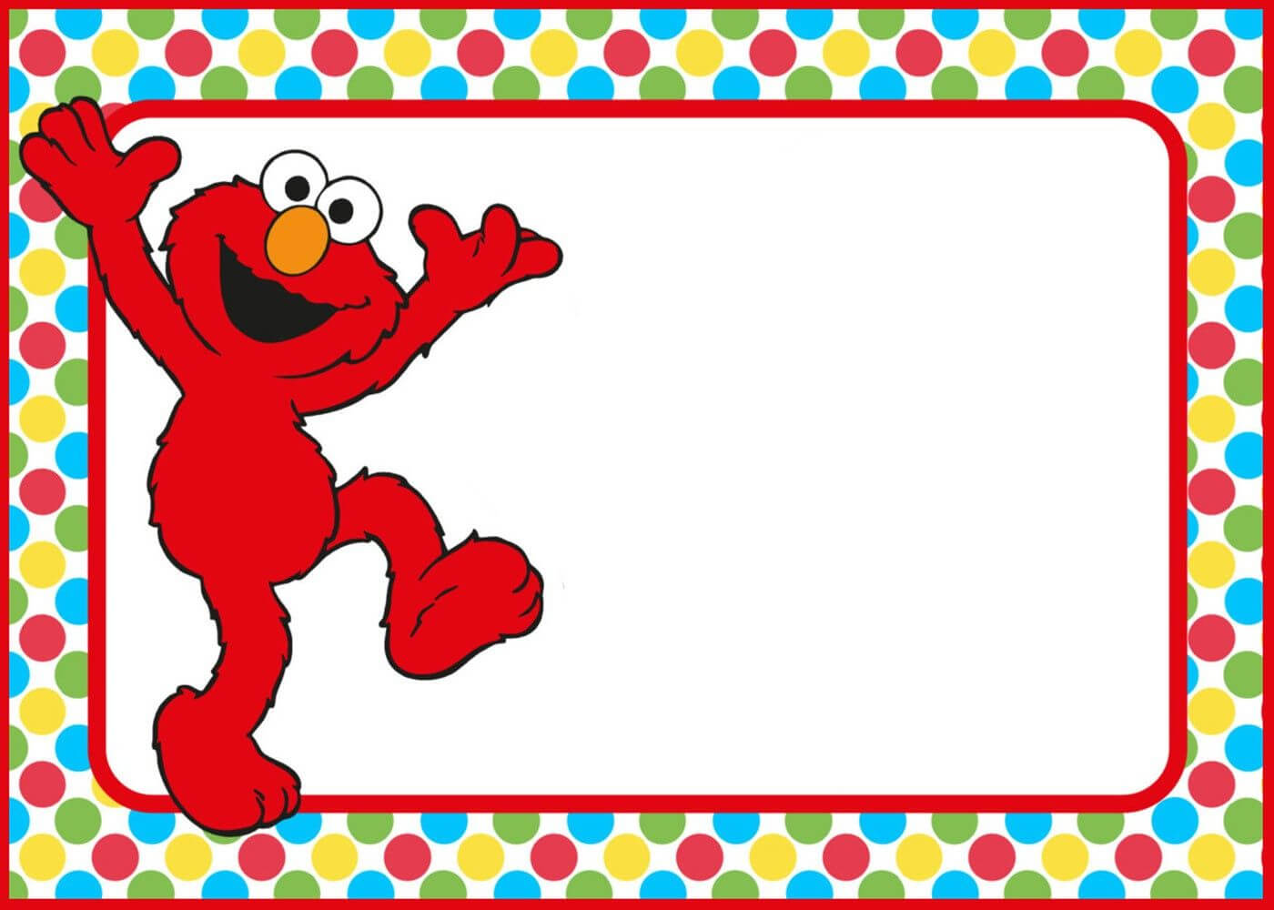 Free Printable Elmo Party Invitation Template In 2020 | Elmo With Regard To Elmo Birthday Card Template