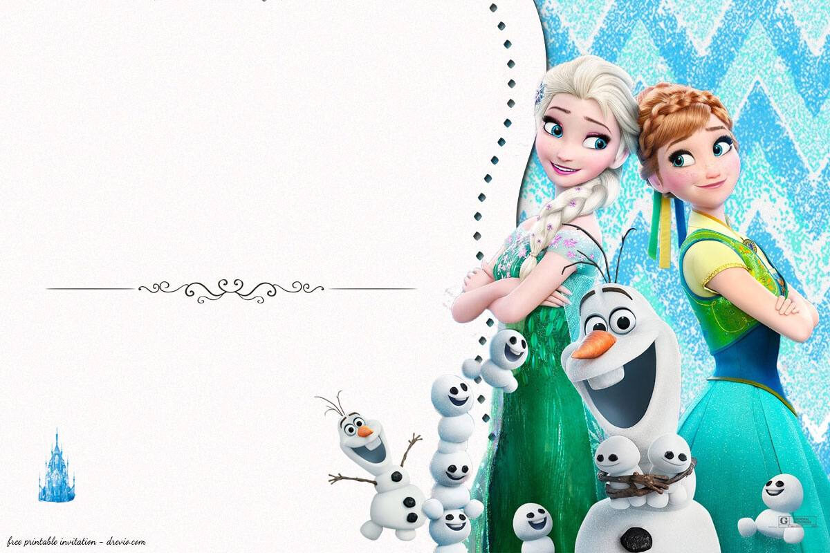 Free Printable Frozen Birthday Invitations – Yatay In Frozen Birthday Card Template