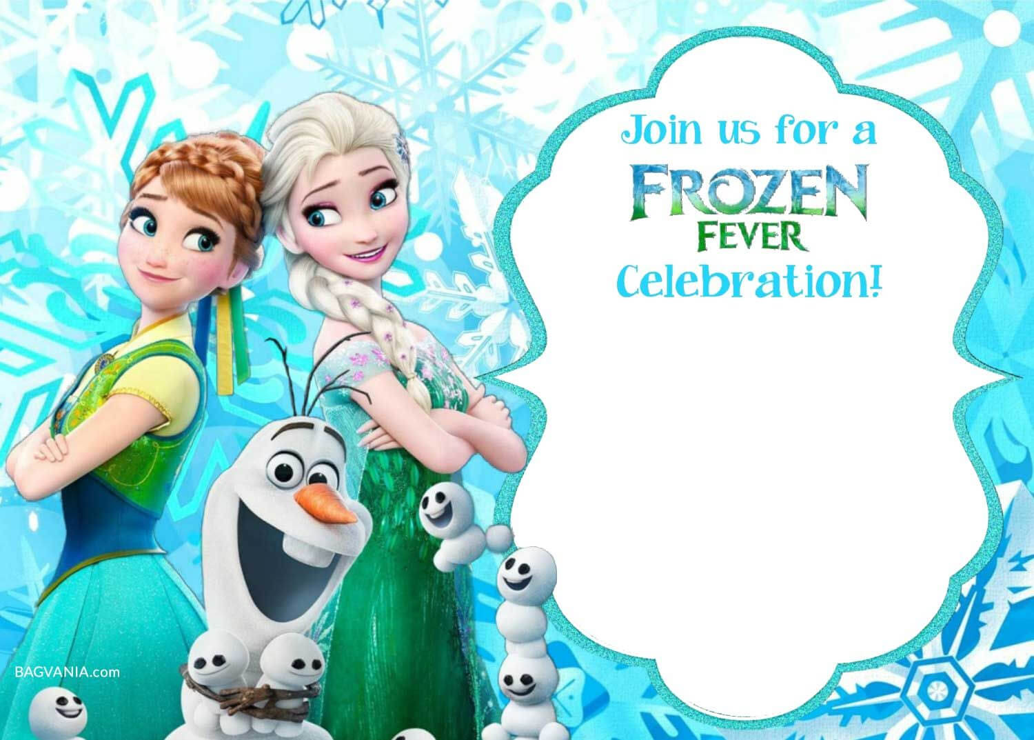 Free Printable Frozen Invitation Templates | Bagvania Free Throughout Frozen Birthday Card Template