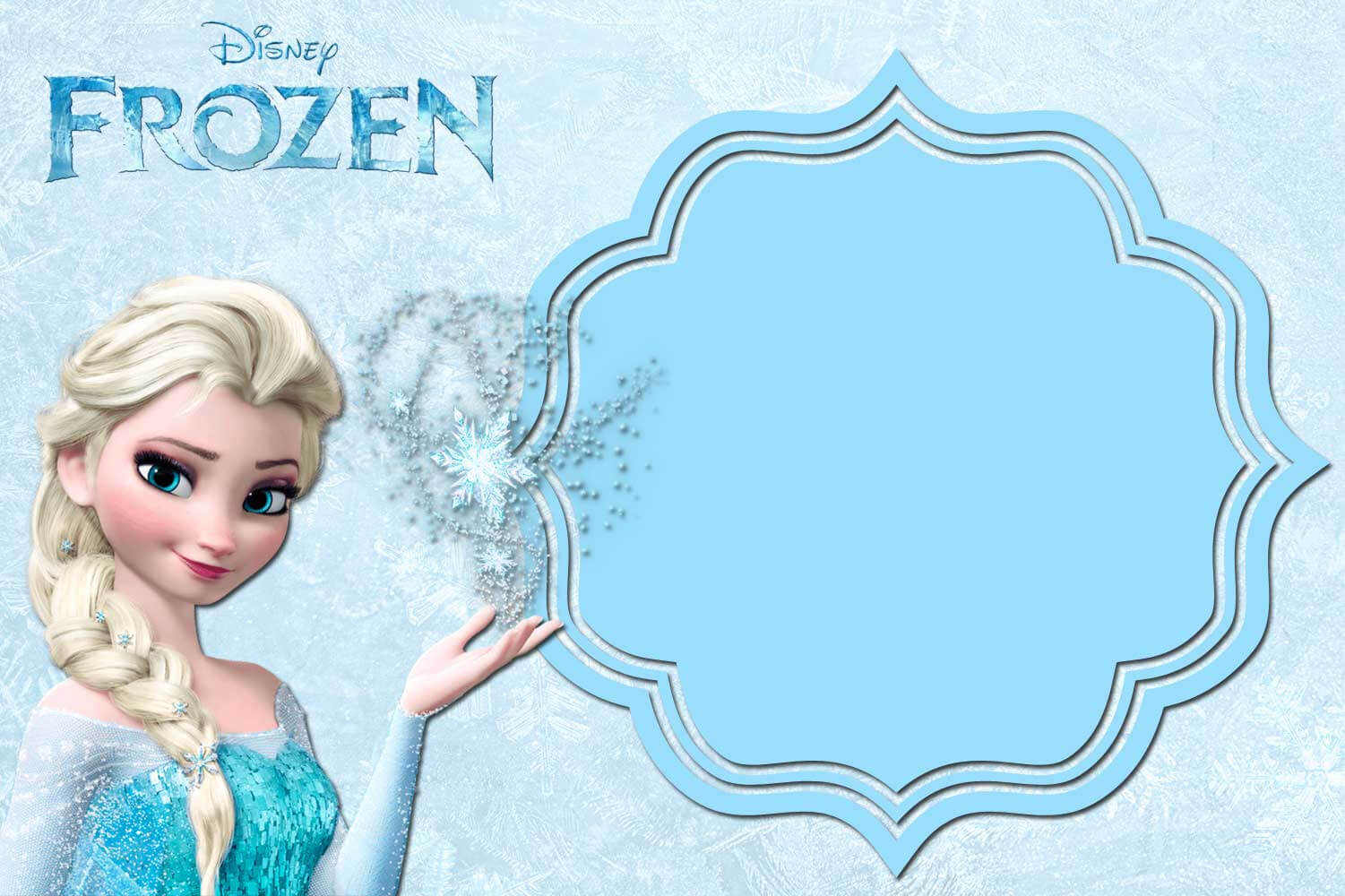 Free Printable Frozen Invitation Templates – Bagvania Within Frozen Birthday Card Template