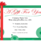 Free Printable Gift Certificate Template | Free Christmas With Massage Gift Certificate Template Free Download