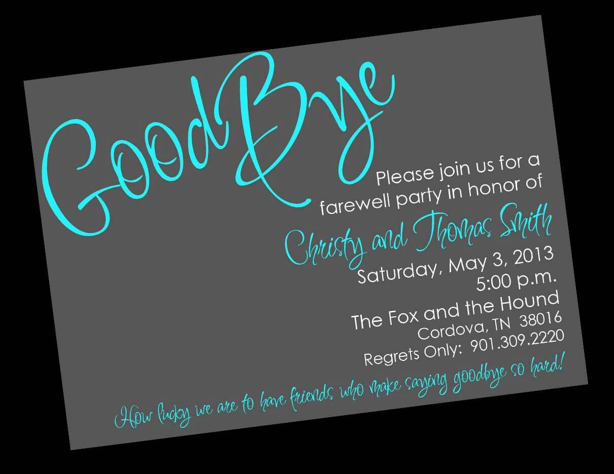 Free Printable Invitation Templates Going Away Party For Farewell Invitation Card Template