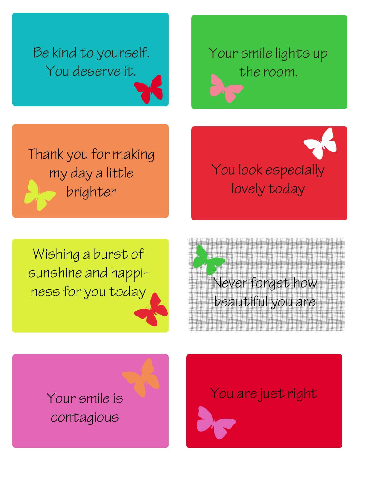 Free Printable Kindness Cards | Kindness Activities With Random Acts Of Kindness Cards Templates