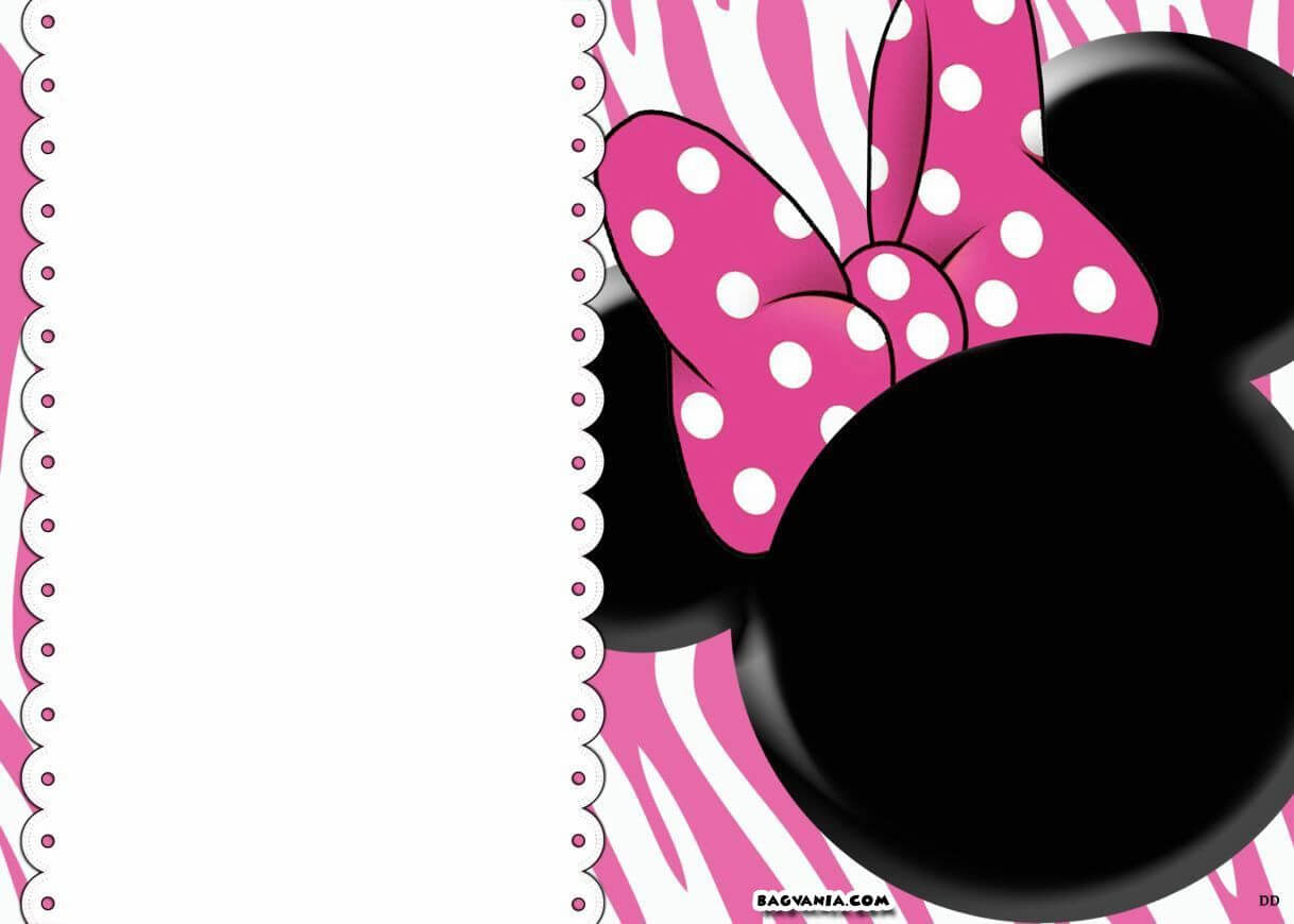 Free Printable Minnie Mouse Invitations – Bolan Regarding Minnie Mouse Card Templates
