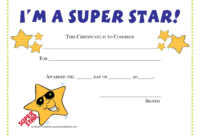 Free Printable Student Award  | Printable Certificates regarding Star Certificate Templates Free