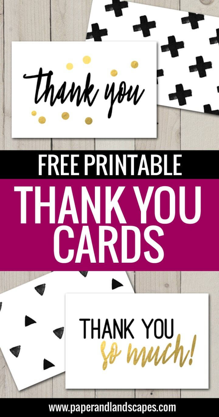 Free Printable Thank You Cards | Thank You Card Template For Free Printable Thank You Card Template