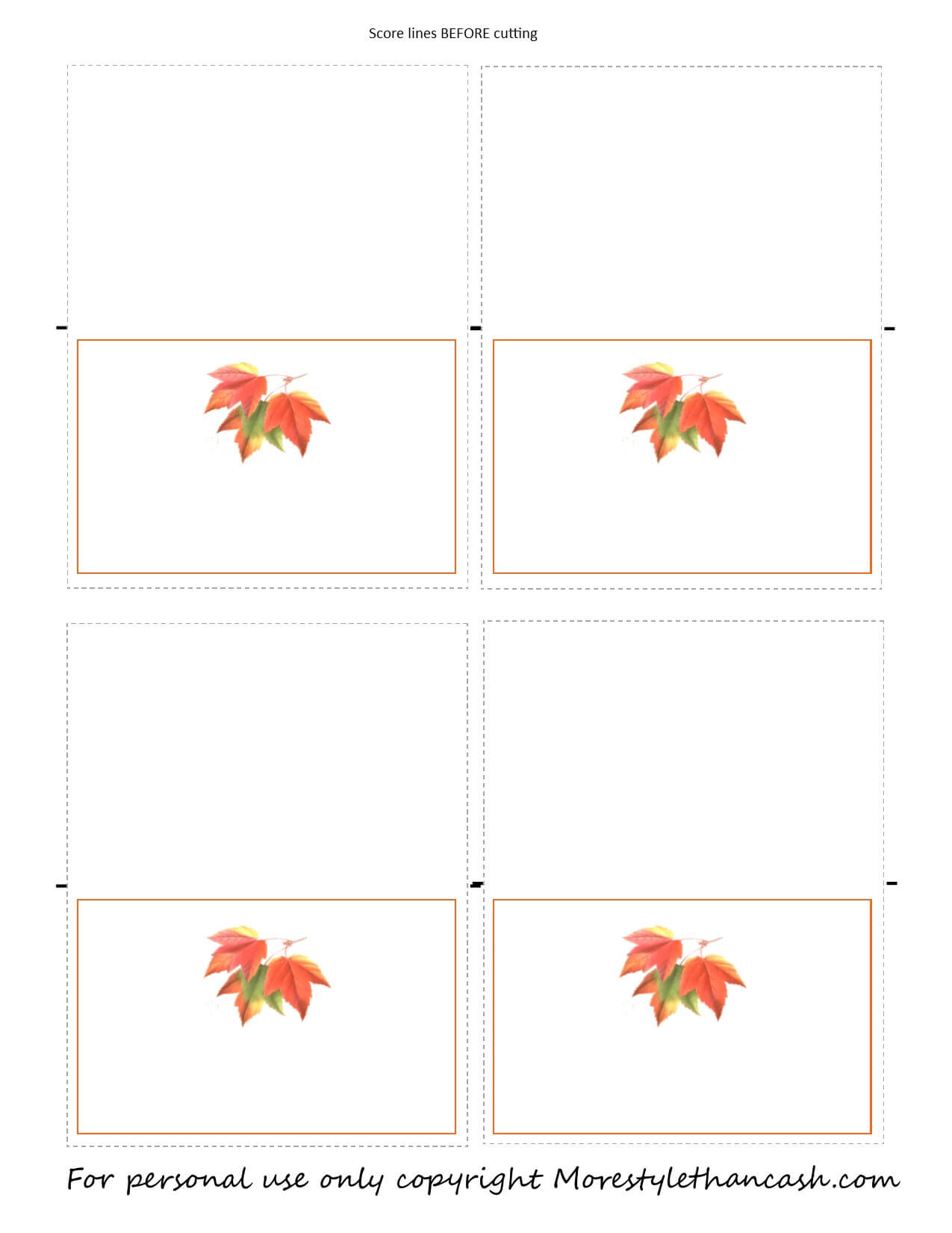 Free Printable Thanksgiving Place Card Leaf With Regard To Thanksgiving Place Card Templates