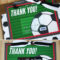 Free Printable} This Soccer Gift For Coach Is A Kick With Regard To Soccer Thank You Card Template