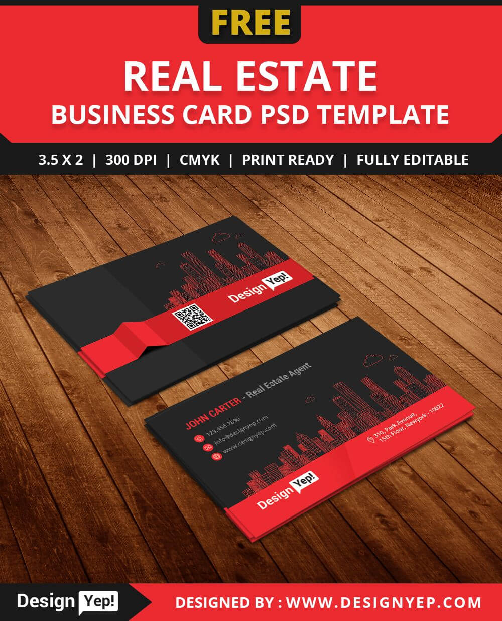 Free Real Estate Agent Business Card Template Psd | Free Regarding Real Estate Agent Business Card Template