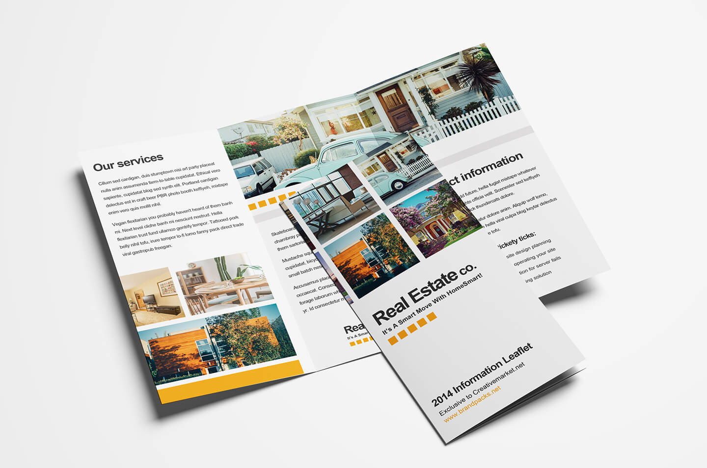 Free Real Estate Trifold Brochure Template In Psd, Ai For Real Estate Brochure Templates Psd Free Download