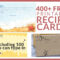 Free Recipe Cards – Cookbook People Within Fillable Recipe Card Template