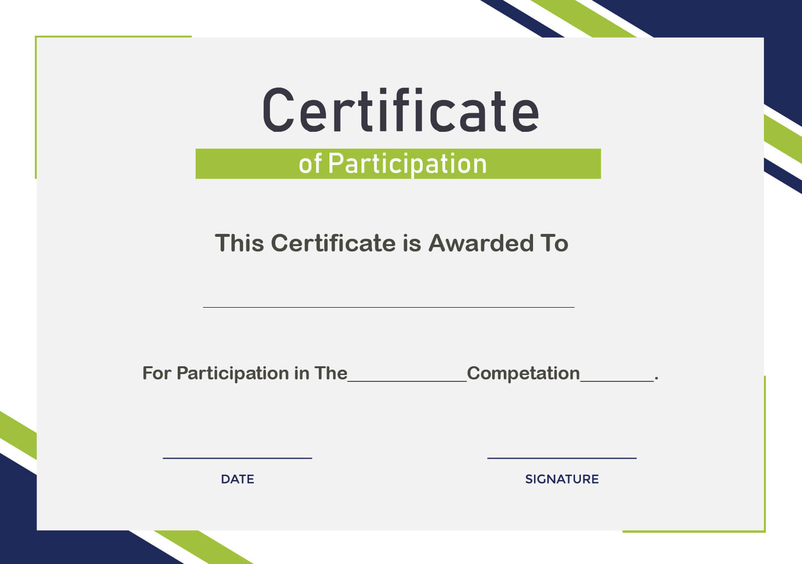 Free Sample Format Of Certificate Of Participation Template Inside Conference Participation Certificate Template