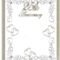 Free Silver Wedding Anniversary Invitations Templates Inside Template For Anniversary Card