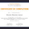 Free Training Completion Certificate | Certificate Templates Throughout Free Training Completion Certificate Templates
