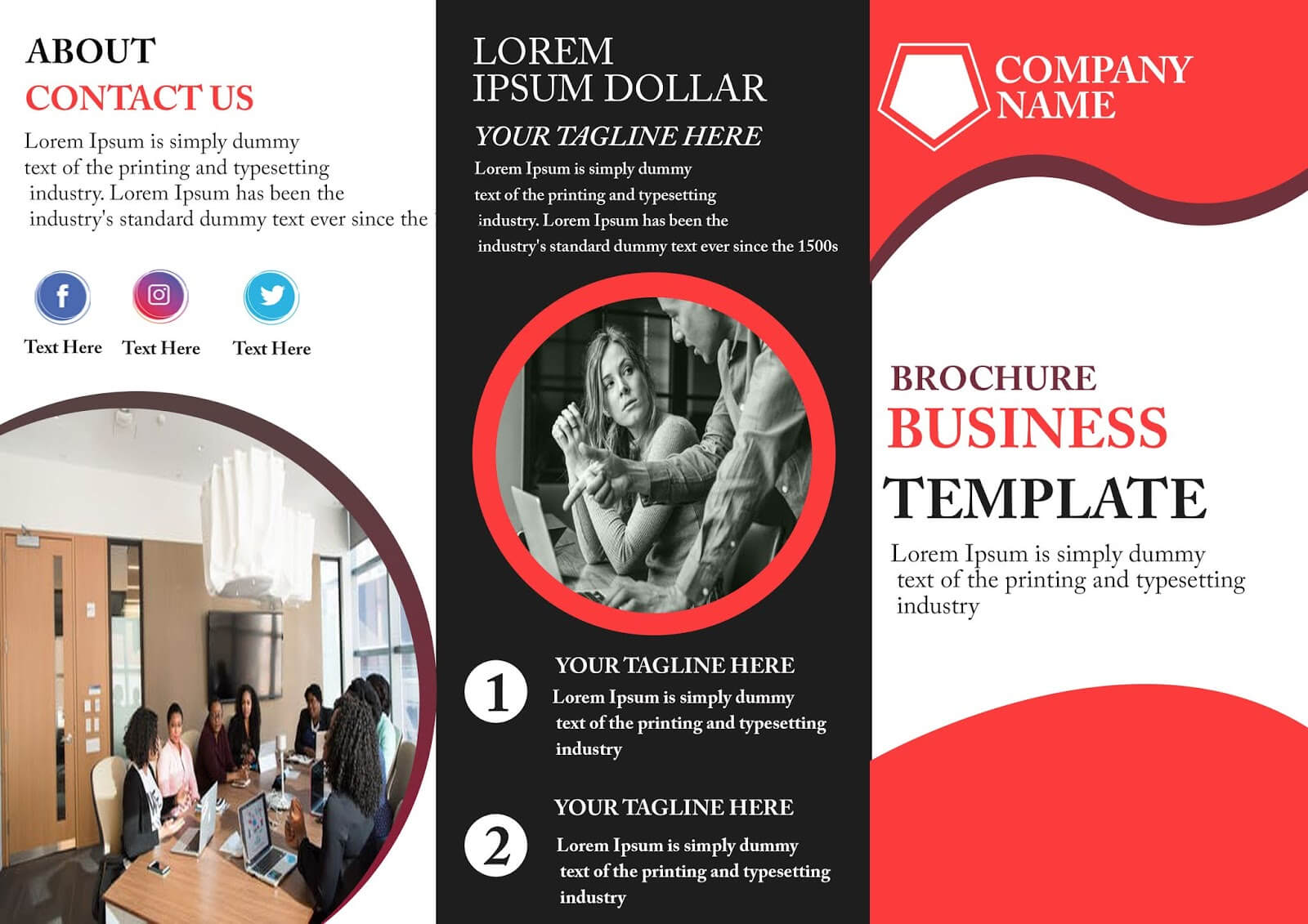 Free Tri Fold Brochure Template – Download Free Tri Fold Throughout Adobe Tri Fold Brochure Template