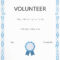 Free Volunteer Appreciation Certificates — Signup for Volunteer Certificate Template