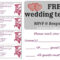 Free Wedding Rsvp & Response Card Template Templat | Free With Regard To Free Printable Wedding Rsvp Card Templates