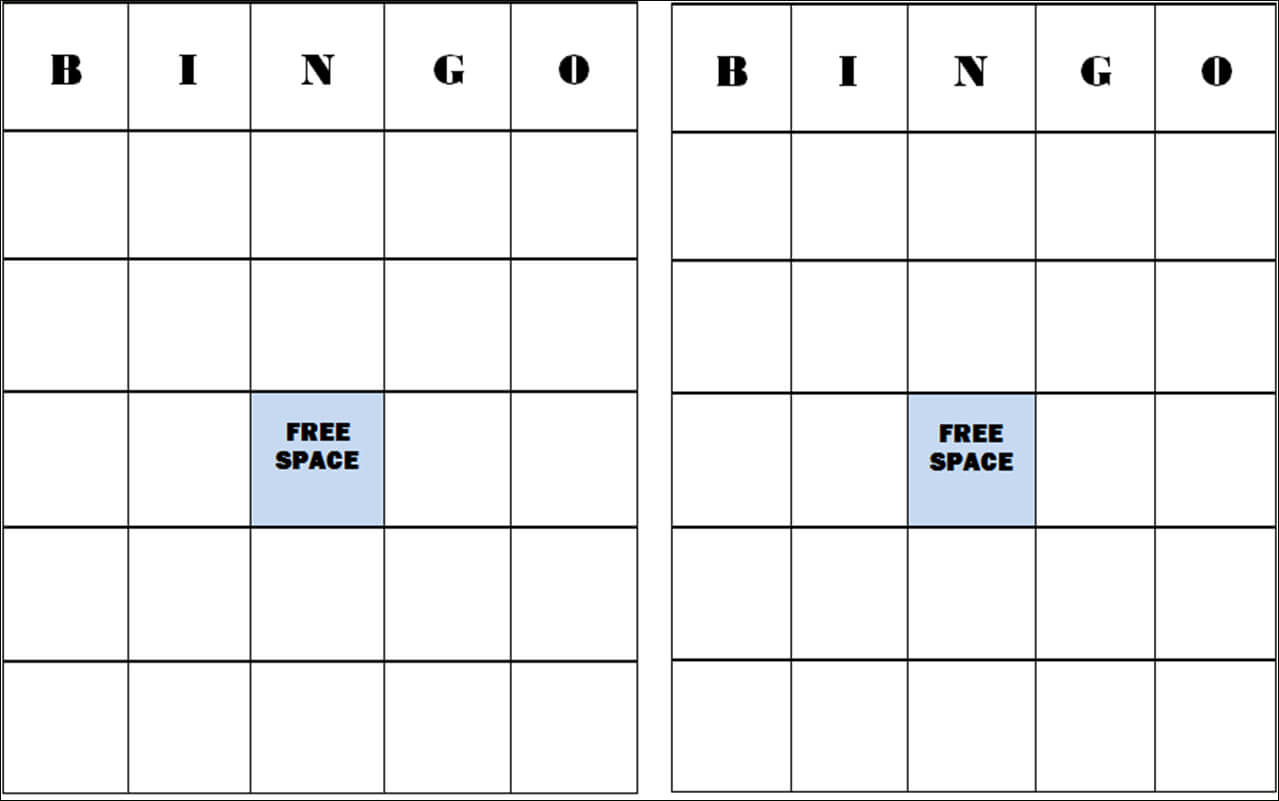 Free+Blank+Bingo+Card+Template | Bingo Template, Bingo Card Within Ice Breaker Bingo Card Template