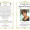 Funeral Program Template Sample Free Loving Memory Templates inside Memorial Cards For Funeral Template Free