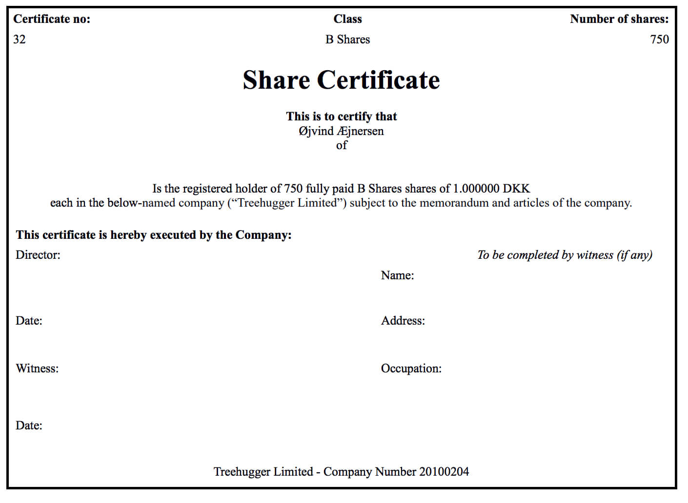 Generating Share Certificates On Capdesk In Template Of Share Certificate