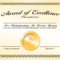 Generic Award Certificate In Vector Format – Trashedgraphics Regarding Generic Certificate Template