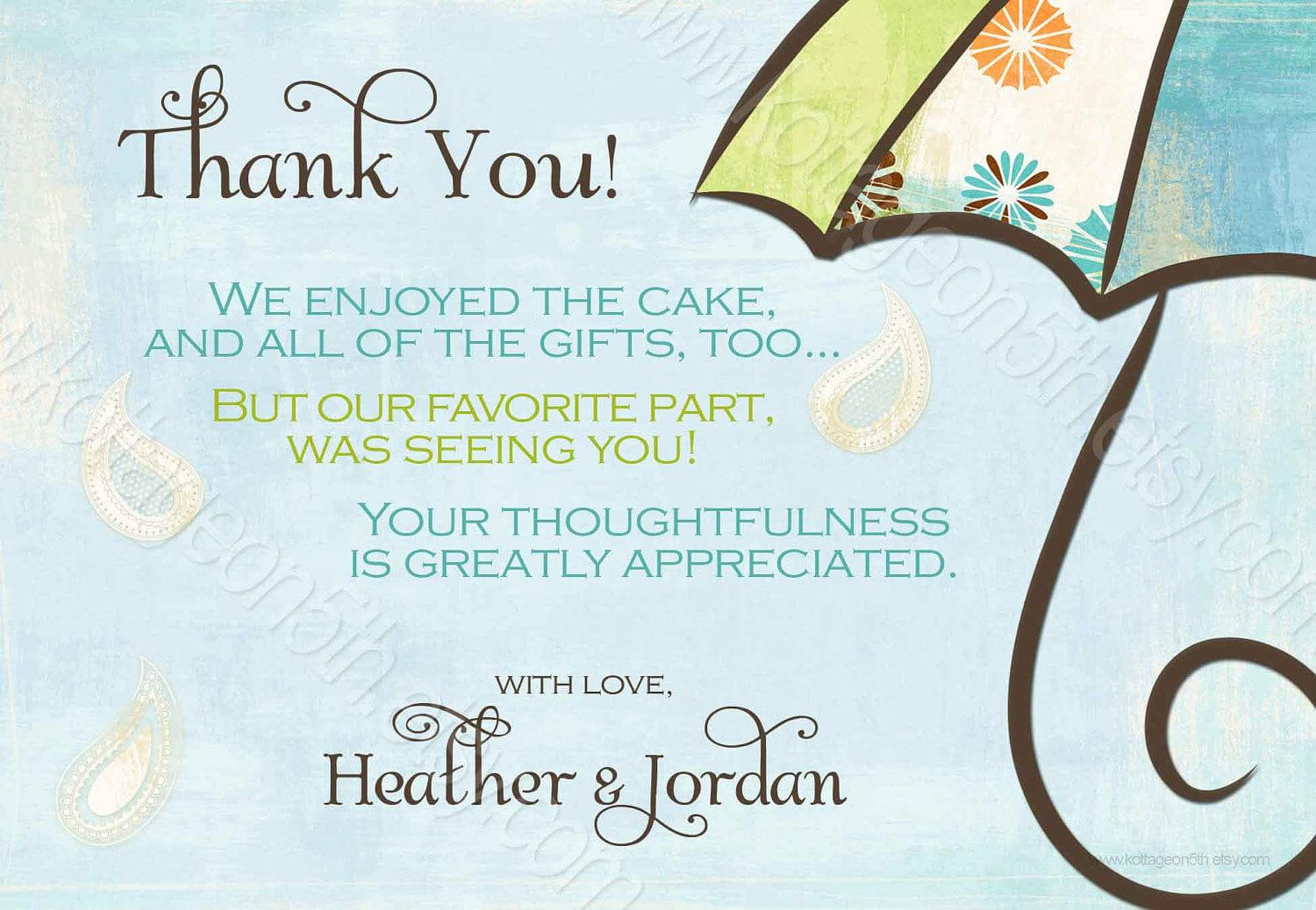 Generic Baby Shower Thank You Wording – Yahoo Image Search Regarding Template For Baby Shower Thank You Cards