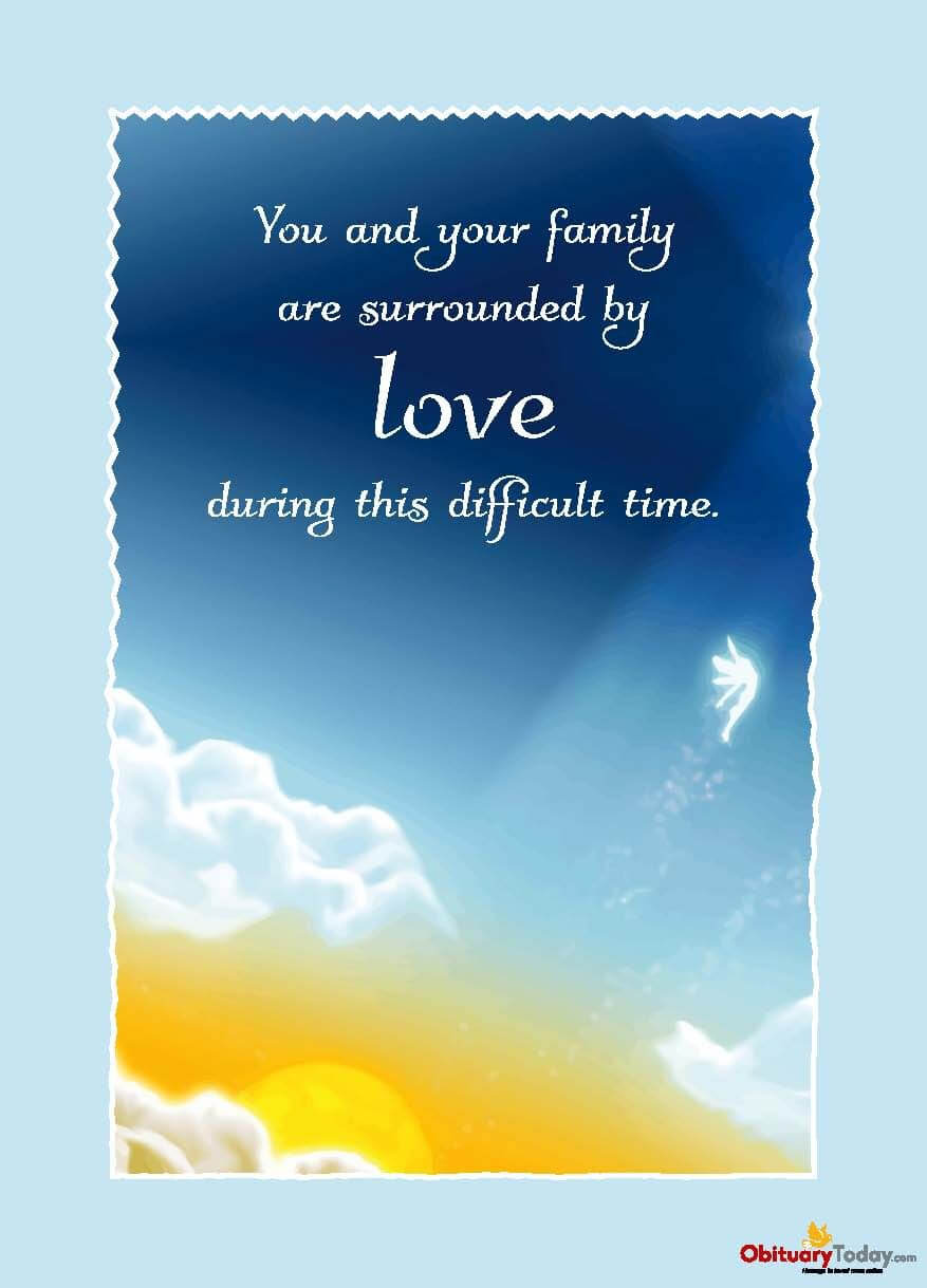 Get Inspirational Sympathy & Condolences Cards Free Online Inside Death Anniversary Cards Templates