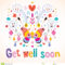 Get Well Soon Greeting Card Stock Vector – Illustration Of Within Get Well Card Template