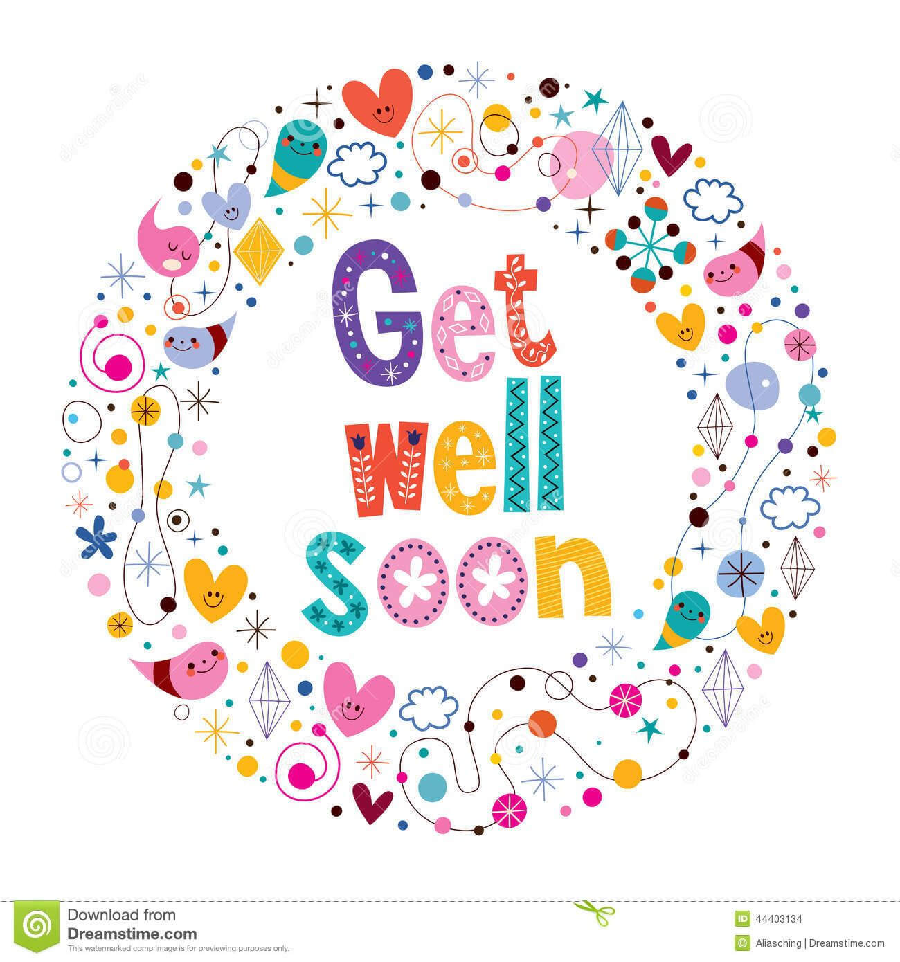 Get Well Soon | Images, Quotes, Photos, Pictures, Jokes With Get Well Soon Card Template