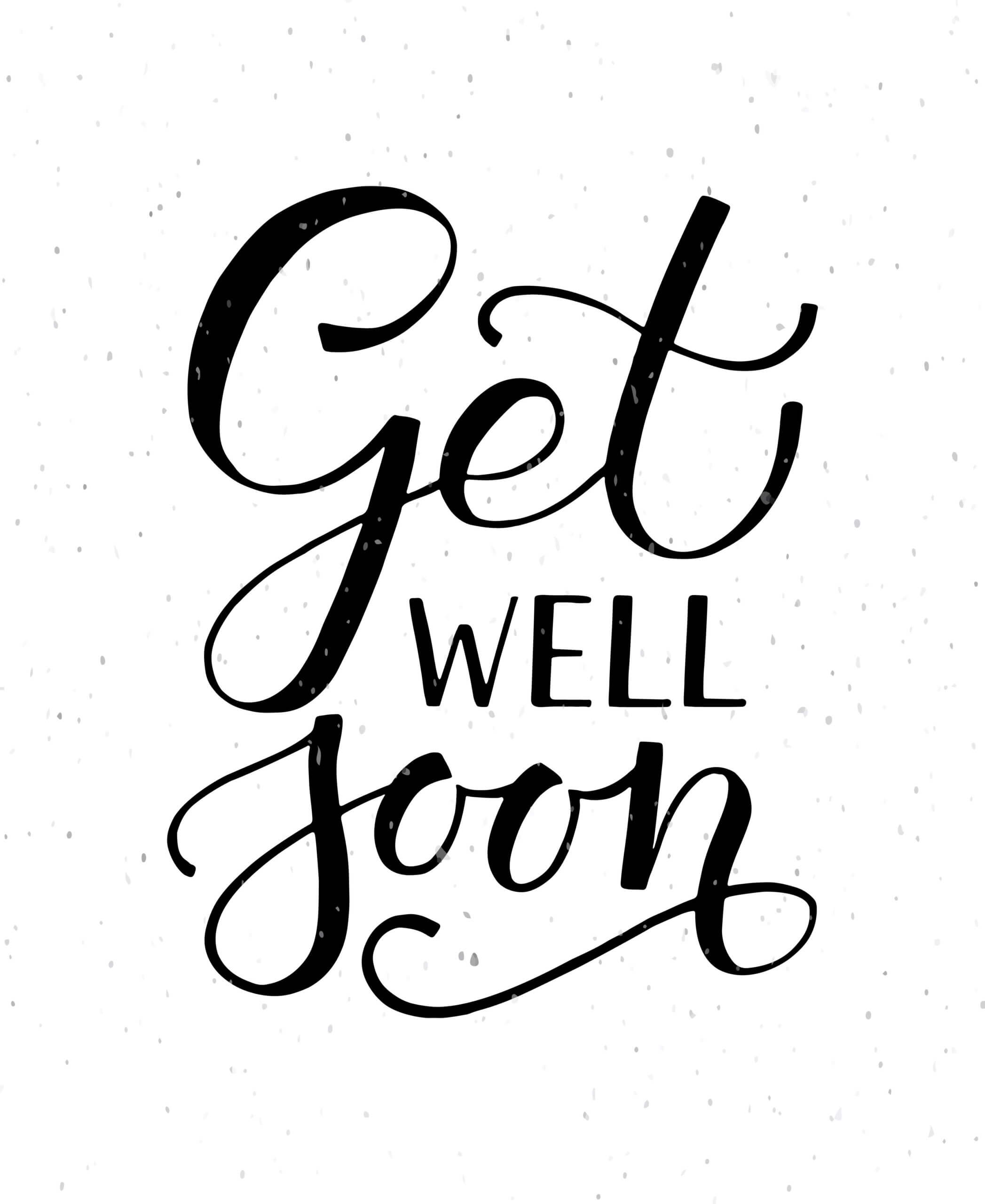 Get Well Soon Typography Cardalps View Art On Pertaining To Get Well Card Template