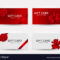 Gift Card Template Collection Set With Bow And With Gift Card Template Illustrator