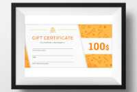Gift Certificate Template | Design Illustration Art with Company Gift Certificate Template