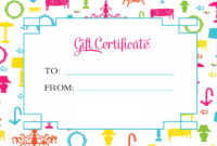 Gift Certificate Template For Kids Blanks | Loving Printable throughout Kids Gift Certificate Template