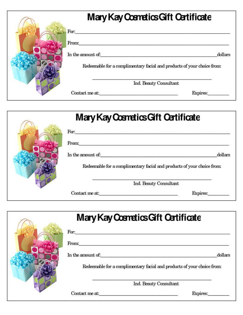 Gift Certificate Template For Women. Also See The Category Pertaining To Mary Kay Gift Certificate Template