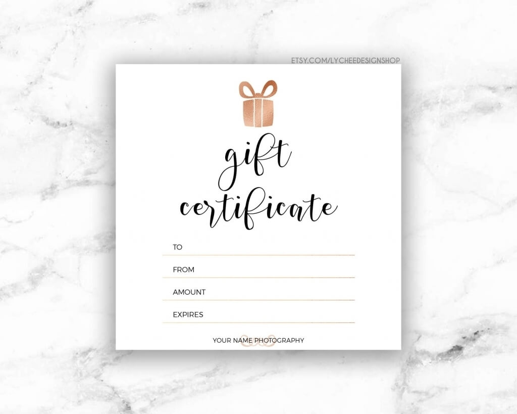 Gift Certificate Template | Free Download Template Design With Free Photography Gift Certificate Template