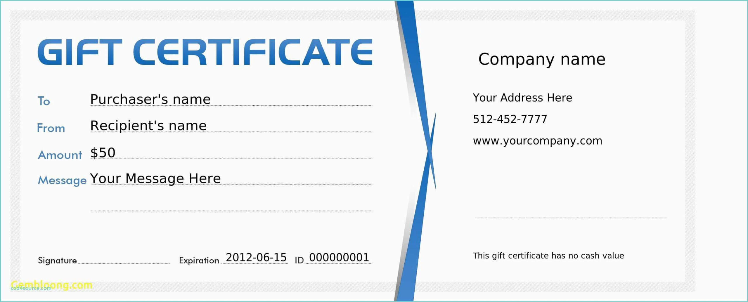 Gift Certificate Template Microsoft Publisher With Publisher Gift Certificate Template