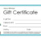 Gift Voucher Template | Certificatetemplategift Throughout Gift Certificate Template Publisher