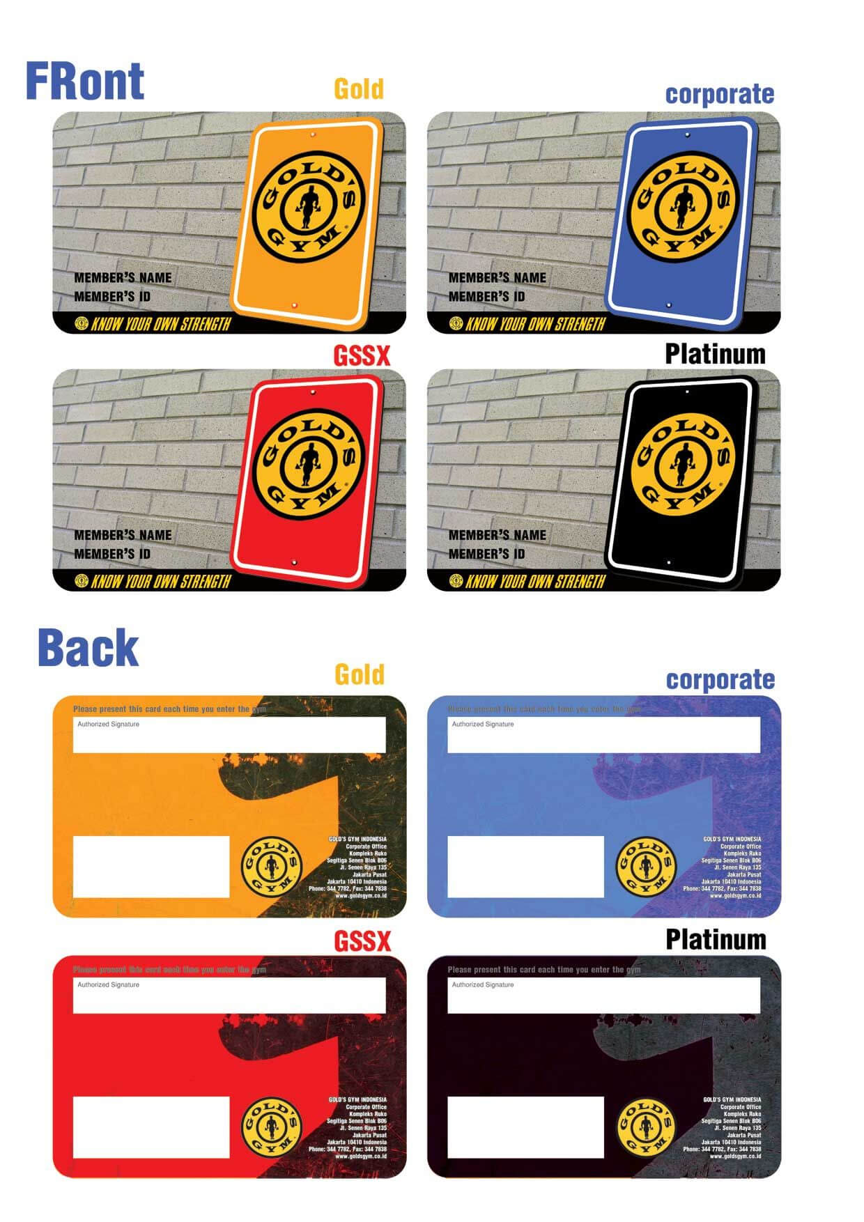 Gold Gym Membership Card Within Gym Membership Card Template
