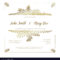 Golden Wedding Invitation Card Template Within Invitation Cards Templates For Marriage