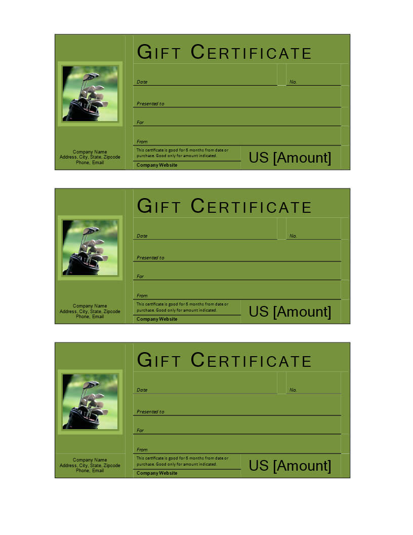 Golf Gift Voucher – Download This Free Printable Golf Gift Intended For Golf Certificate Template Free