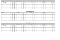 Golf Score Card Template | Golf Crafts, Golf Scorecard, Golf for Golf Score Cards Template