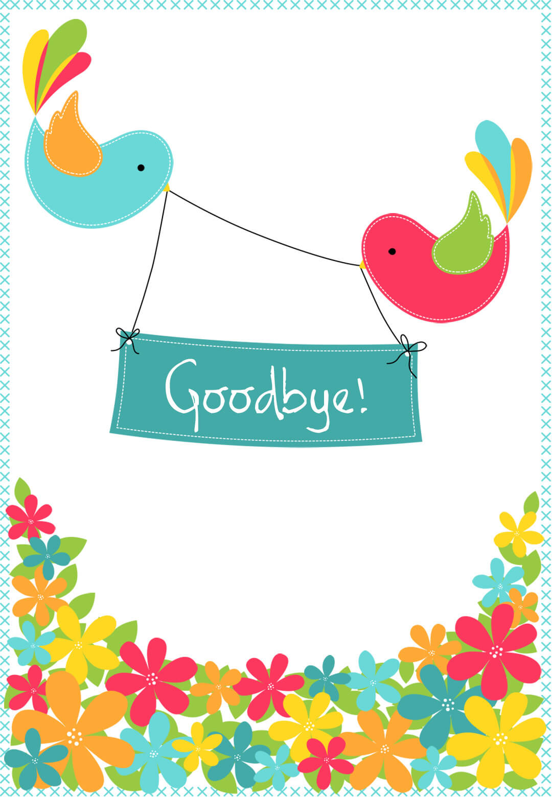 Goodbye From Your Colleagues - Good Luck Card (Free With Goodbye Card Template