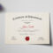 Graduation Degree Certificate Template For Graduation Certificate Template Word